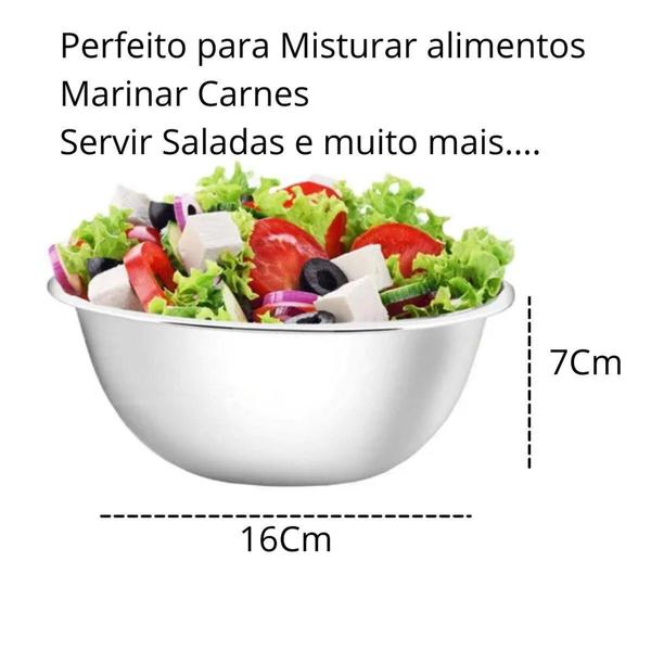 Imagem de Tigela de inox bowl multifuncional resistente 750 ml - Top Rio