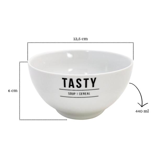 Imagem de Tigela De Porcelana Para Miojo Lamen 440ml Bowl Resistente Manhattan Branco