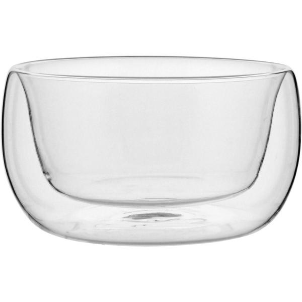 Imagem de Tigela de Vidro Bowl Saladeira Com Parede Dupla Luxo 450ml