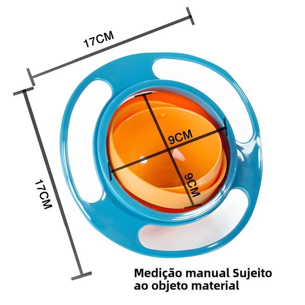 Imagem de Tigela Giroscópio Universal Para Crianças, Rotação 360, À Prova De Derramamento, Placa De