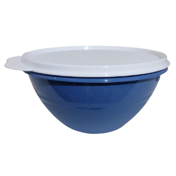 Imagem de Tigela Maravilhosa Tupperware Azul com tampa Branca 500ml