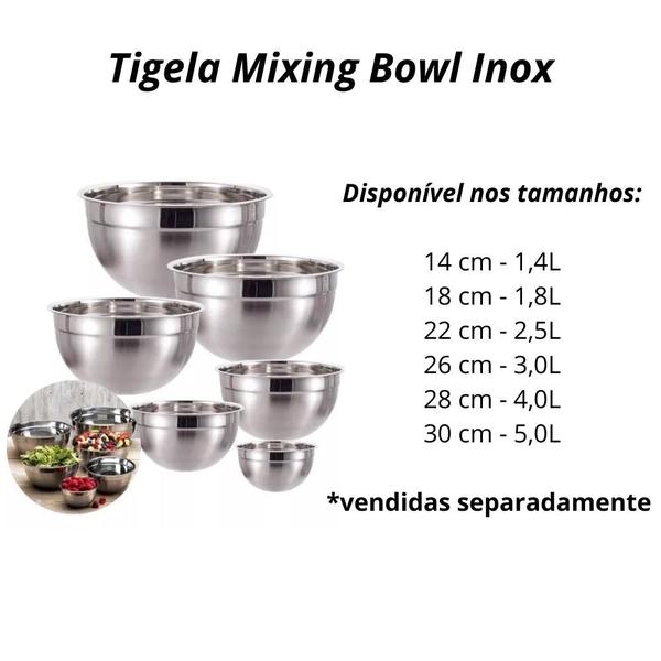 Imagem de Tigela Mixing Bowl Inox 18Cm 3116-18