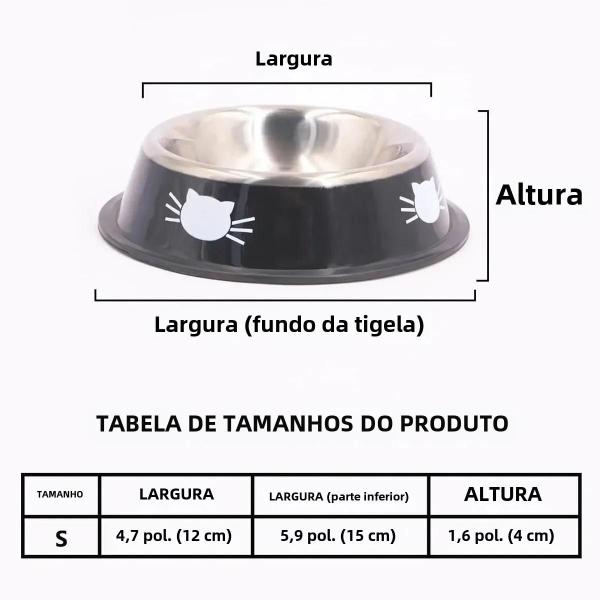 Imagem de Tigela para Cães com Base Antiderrapante - Aço Inoxidável com Parede Dupla