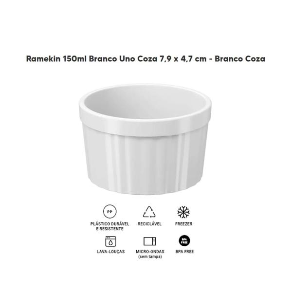 Imagem de Tigela Ramekin Uno 150ML Branco Brinox - 10162/0007