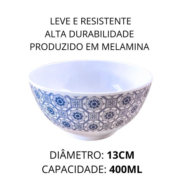 Imagem de Tigela Redonda em Melamina Bowl 400ml Pote Decorado