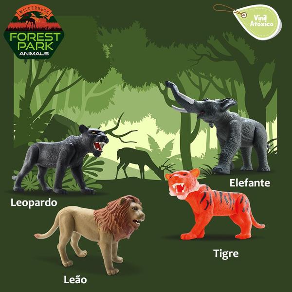 Tigre Brinquedo Animal Realista Articulado Vinil 28cm-Silmar