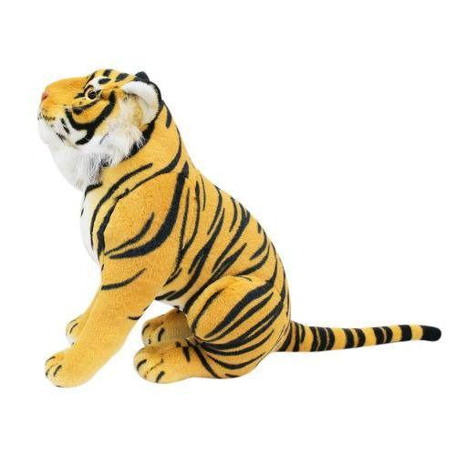 Imagem de Tigre Sentado Realista 37cm - Pelúcia