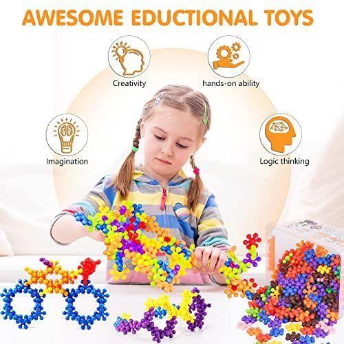 Imagem de TIKJOYFUL 300 Peças Blocos de Construção - A Great Kids STEM Toys Eductional Building Toys - Nfinite Creativity Puzzle Toys for Preschool Kids Boys and Girls