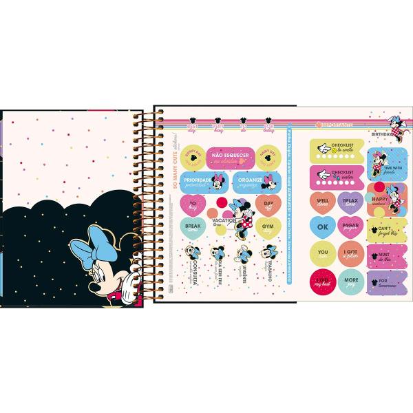 Imagem de Tilibra - Agenda Espiral Diária 11,7 x 16,4 cm Minnie 2025 - Três Minnie Lets make it magic