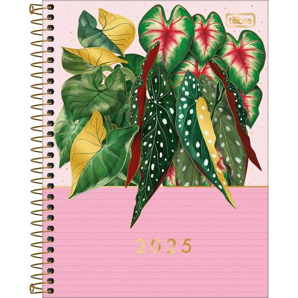 Tilibra - Planner Espiral 17,7 x 24 cm Naturalis 2025 - Rosa Imagem de Tilibra - Planner Espiral 17,7 x 24 cm Naturalis 2025 - Rosa