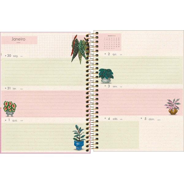Tilibra - Planner Espiral 17,7 x 24 cm Naturalis 2025 - Rosa Imagem de Tilibra - Planner Espiral 17,7 x 24 cm Naturalis 2025 - Rosa