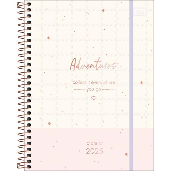Tilibra - Planner Espiral 17,7 x 24 cm Soho 90 G 2025 - Xadrez e Faixa Rosa Adventures Imagem de Tilibra - Planner Espiral 17,7 x 24 cm Soho 90 G 2025 - Xadrez e Faixa Rosa Adventures