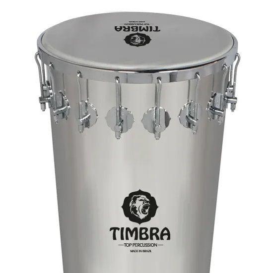 Imagem de Timbal timbra 14 pol x 90 aluminio 16 afinacoes pele leitosa