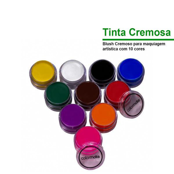 Imagem de Tinta 10 Cores Colormake Cremosa! Maquiagem Artística