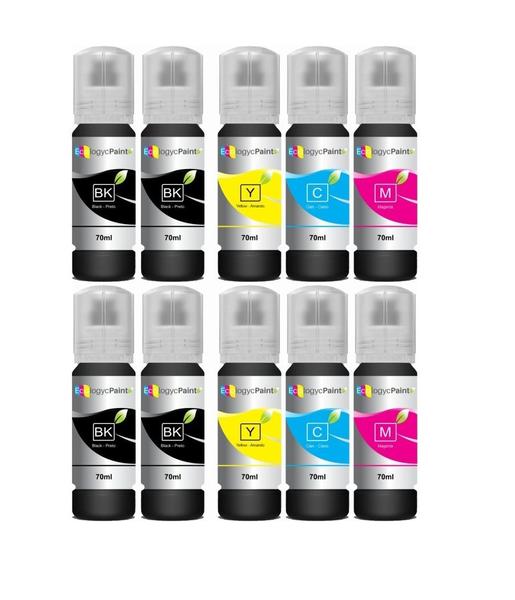Tinta 544 para L1110 L1210 L3110 L3250 L5190 kit 10 tintas compativel - ECOLOGY PAINT Imagem de Tinta 544 para L1110 L1210 L3110 L3250 L5190 kit 10 tintas compativel