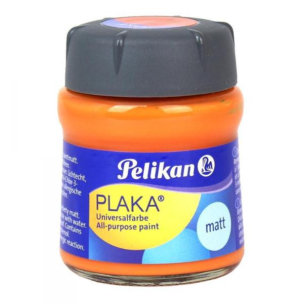 Imagem de Tinta À Base De Caseína Pelikan Plaka 15 Orange 50Ml