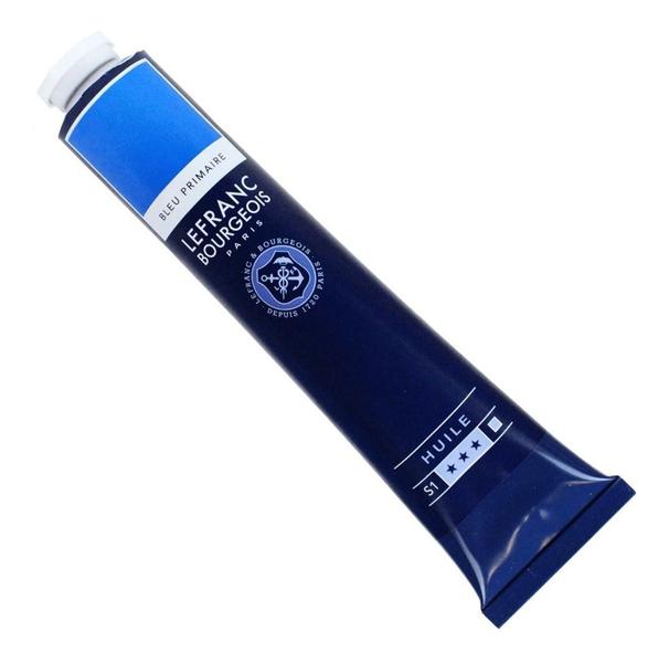 Imagem de Tinta A Óleo Azul Primário Importada 150ml Lefranc Tela