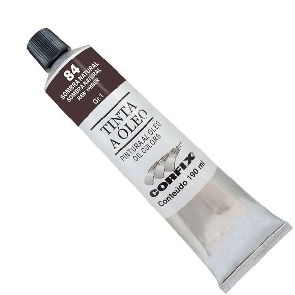 Imagem de Tinta a Óleo Corfix 190ml Bisnaga Gr1 Sombra Natural 84