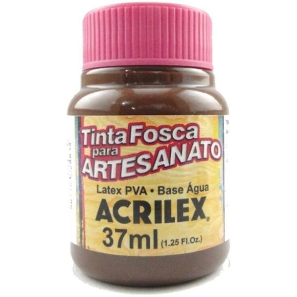 Imagem de Tinta Acrilex Fosca Para Artes. 37 Ml Un 814 Chocolate