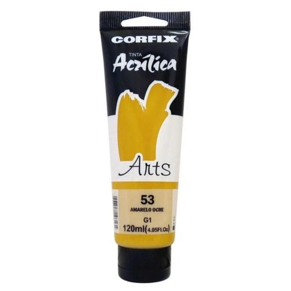 Imagem de Tinta Acrílica 120ml G1 053 Amarelo Ocre Corfix