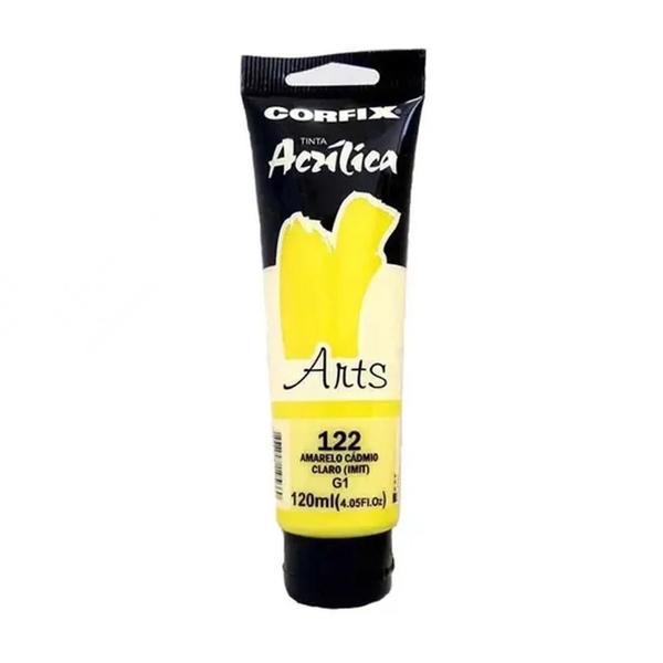 Imagem de Tinta Acrílica 120ml G1 122 Amarelo Cadmio Claro Corfix