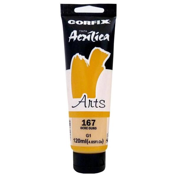 Imagem de Tinta Acrílica 120ml G1 167 Ocre Ouro Corfix