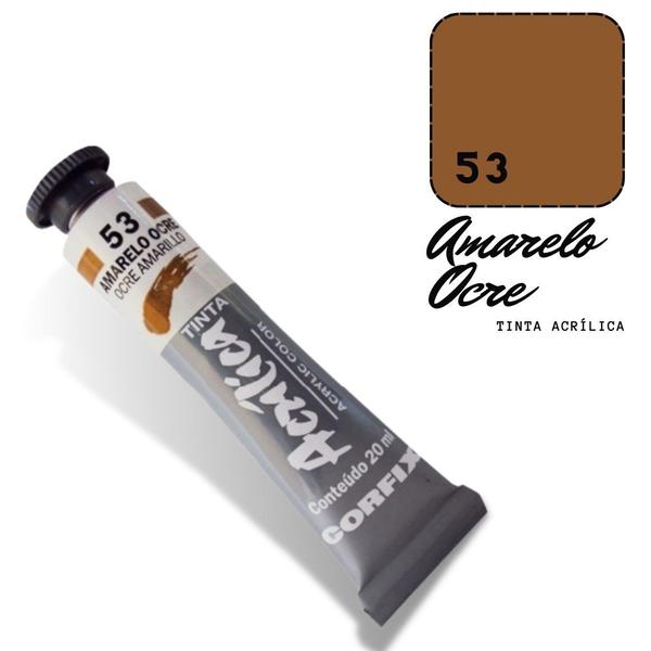 Imagem de Tinta Acrílica 20ml 053 Amarelo Ocre Corfix