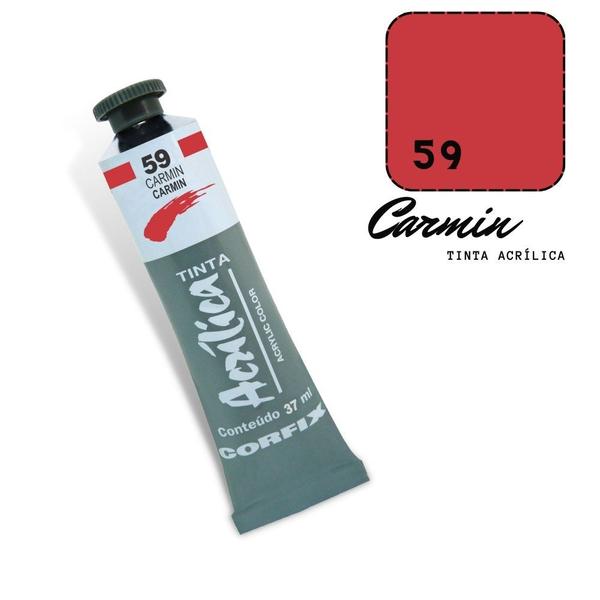 Imagem de Tinta Acrílica 37ml 059 Carmin Corfix