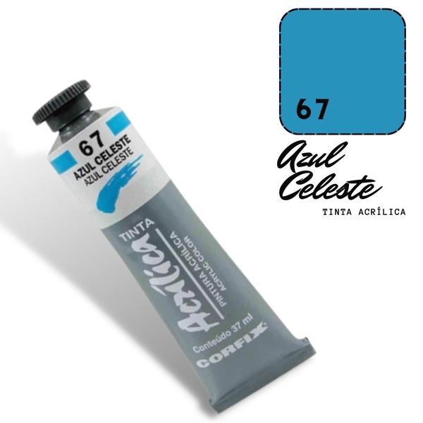 Imagem de Tinta Acrílica 37ml 067 Azul Celeste Corfix