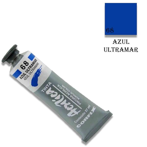 Imagem de Tinta Acrílica 37ml 068 Azul Ultramar Corfix