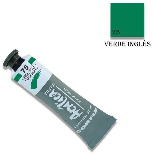 Imagem de Tinta Acrílica 37ml 075 Verde Ingles Corfix