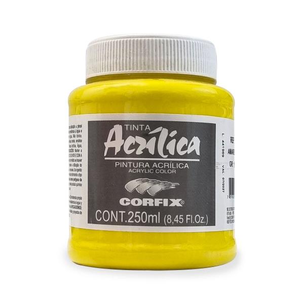 Imagem de Tinta Acrílica Amarelo Claro 250ml Corfix 