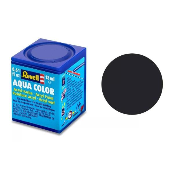 Imagem de Tinta Acrílica Aqua Color Preto Piche Fosco Revell 36106