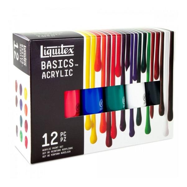 Imagem de Tinta Acrílica Basics Artística 12 Cores Liquitex