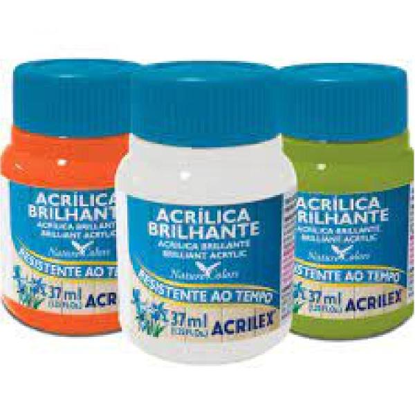 Imagem de Tinta acrilica brilhante acrilex frasco 37 ml