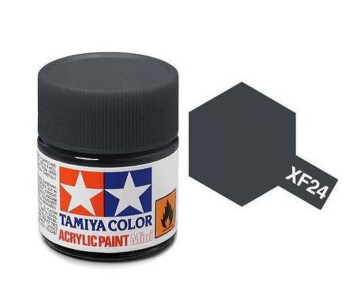 Imagem de Tinta Acrílica Cinza Escuro 10Ml Xf-24 Tamiya 81724