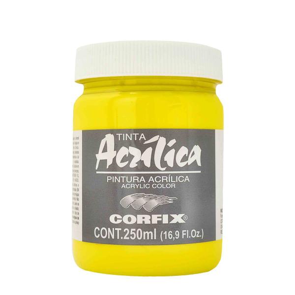 Imagem de Tinta Acrílica Corfix 250ml Cor Amarelo Claro 50 G1