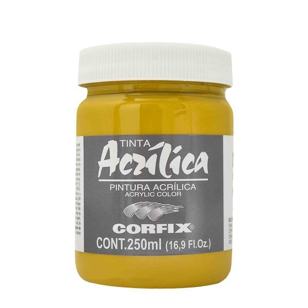 Imagem de Tinta Acrílica Corfix 250ml Cor Amarelo Ocre 53 G1