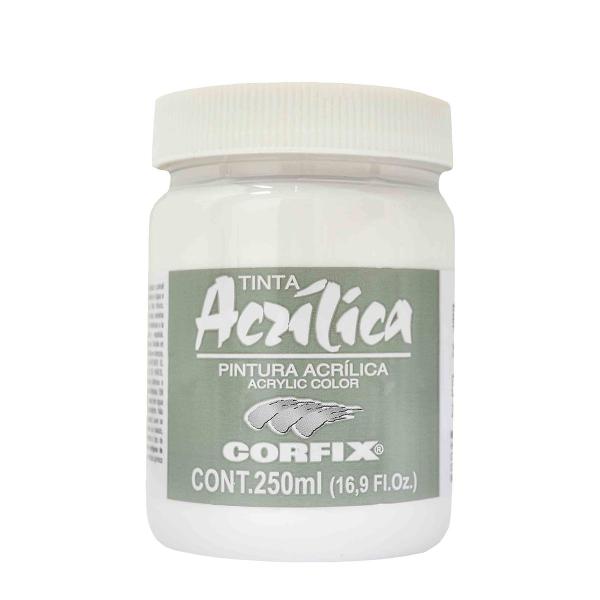 Imagem de Tinta Acrílica Corfix 250ml Cor Branco Titânio 102 G1