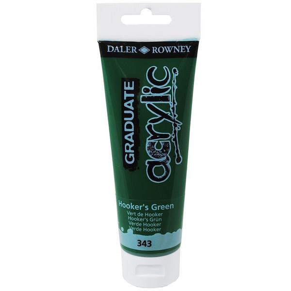 Imagem de Tinta Acrílica Daler Rowney Graduate 343 Hookers Green 120 ml 123120343