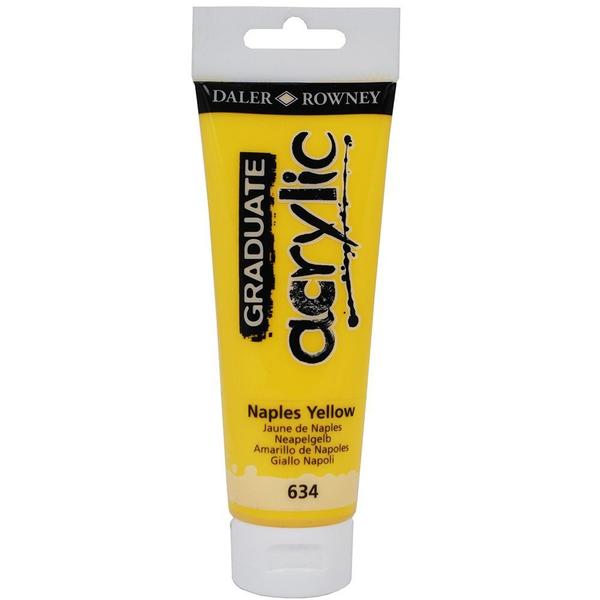 Imagem de Tinta Acrílica Daler Rowney Graduate 634 Naples Yellow 120 ml 123120634