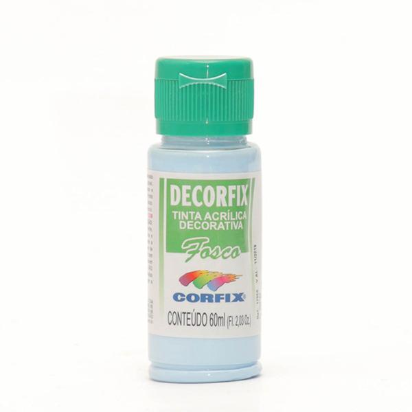 Imagem de Tinta Acrílica Decorfix Fosca Corfix 60ml Cor Azul Caribe 326