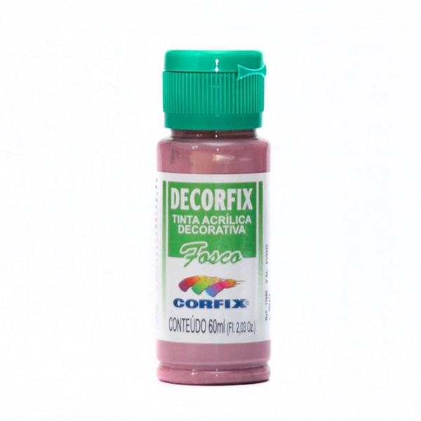 Imagem de Tinta Acrílica Decorfix Fosca Corfix 60ml Cor Rosa Cíclame 343