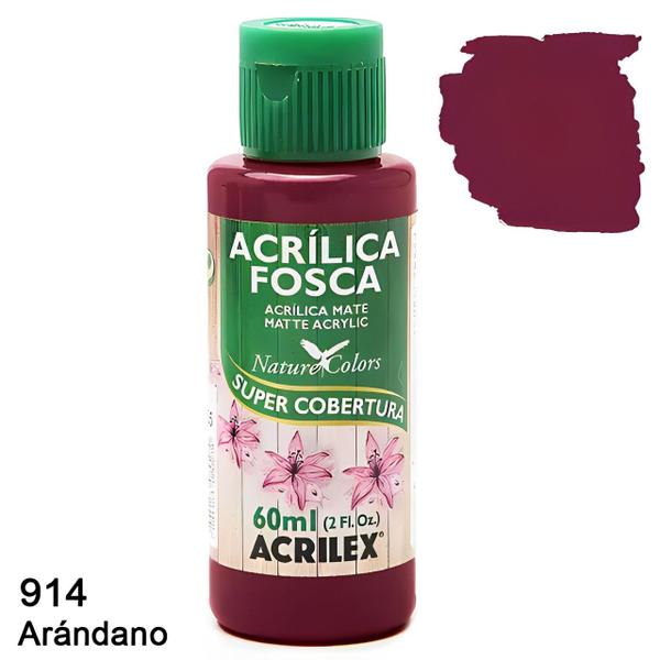 Imagem de Tinta Acrílica Fosca 60ml Arandano Ref 914 Acrilex