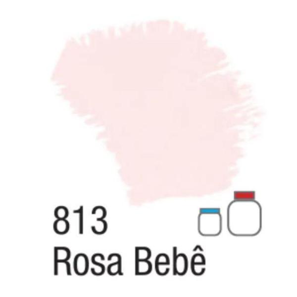 Imagem de Tinta Acrílica Fosca 60ml Rosa Bebê Ref 813 Acrilex