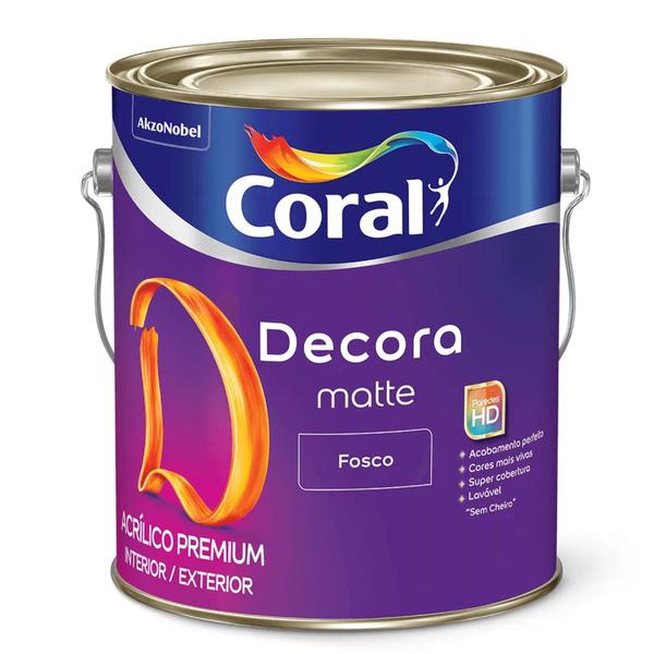 Imagem de Tinta Acrílica Fosca Decora Matte Premium Branco - Coral