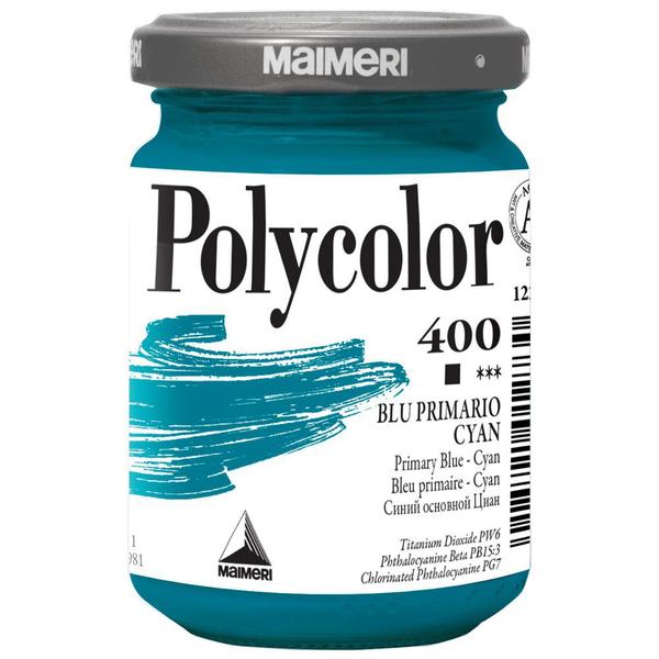 Imagem de Tinta Acrílica Fosca Maimeri Polycolor 140ml Primary Blue - Cyan 400