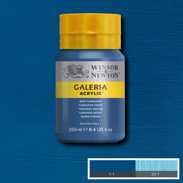 Imagem de Tinta Acrílica Galeria 232 Deep Turquoise W&n 250ml