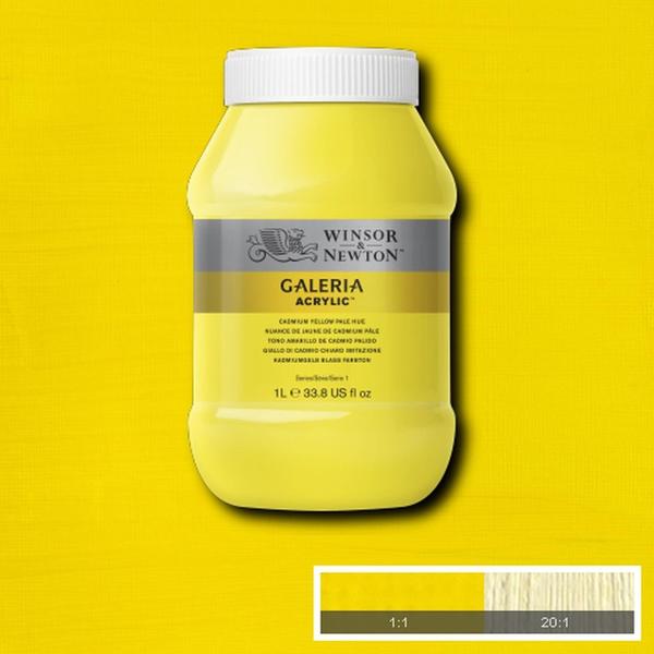 Imagem de Tinta Acrílica Galeria Winsor Newton 1L Cad Yellow Pale Hue