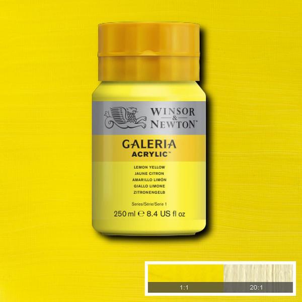 Imagem de Tinta Acrílica Galeria Winsor & Newton 250ml 346 Lemon Yellow